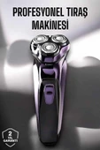 Profesyonel Şarjlı Saç ve Sakal Tıraş Makinesi Hassas Kesim thumbnail 2