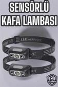 Kafa Lambası Kamp Lambası Led Işık Şarjlı Ayarlanabilir thumbnail 2