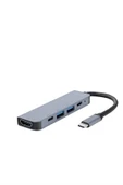 Çevirici Dönüştürücü Adaptör Macbook 3 In 1 Type-C To Hdmı USB 3.0 thumbnail 2