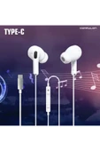 INA16 Type-C Kablolu Kulak İçi Kulaklık - Beyaz-(5796) thumbnail 2