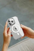 iPhone 16 Crystal Magsafe Kapak - Şeffaf-(5796) thumbnail 2
