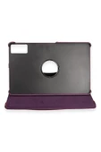 Huawei Honor Pad 10 12.1 Kılıf 360 Tablet Deri Kılıf - Mürdüm-(5796) thumbnail 2