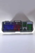 Oyuncu Klavyesi Q Klavye RGB Işıklı Mouse Hediyeli thumbnail 1