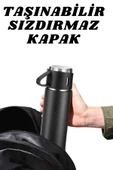 3 Bardaklı Termos Seti Anneler Gününe Özel Hediye Taşınabilir Sızdırmaz Isı Koruyucu thumbnail 3