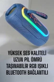 Bluetooth Hoparlör Kablosuz Yüksek Ses Kaliteli Şarj Edilebilir thumbnail 4