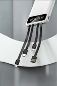 Powerbank 20.000 Mah LCD Ekran USB Lightning Type-C Uyumlu İOS ve Android thumbnail 4