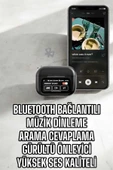 Kablosuz Bluetooth Kulaklık Ekranlı Uzun Şarj Süreli ANC Destekli thumbnail 3