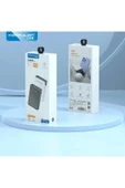 A6Q 22.5W Usb 3.0 ve 20W Type-C Çıkışlı 10.000 mAh PD Powerbank - Beyaz-(5796) thumbnail 2