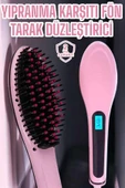 Fön Etkili Saç Düzleştirici Tarak Yıpranma Karşıtı Döner Kablo Isı Ayarlı thumbnail 2