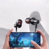 Boyun Bantlı Kablolu Kulaklık ANC Özelliği Uzun Şarj Süreli Sporcu Kulaklığı thumbnail 2