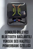 Kablosuz Bluetooth Kulaklık Powerbankli Uzun Pil Ömrü Yüksek Ses Kaliteli thumbnail 3