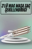 Saç Şekillendirici Wag Maşa Üçlü Yüksek Isı Ayarlı Seramik Kaplama thumbnail 1