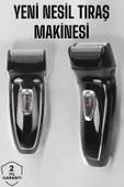 Şarjlı Paslanmaz Çelik Bıçaklı ve Kablosuz Saç Sakal Tıraş Makinesi thumbnail 1