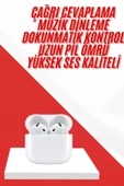 4.Nesil Bluetooth Kulaklık Yüksek Ses Kaliteli Dokunmatik Kontrol Özellikli thumbnail 2