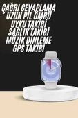 Akıllı Saat Kulaklık Hediyeli Uyku ve Sağlık Takibi Yapabilen Uzun Ömürlü thumbnail 2