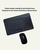 RGB Aydınlatmalı Şarjlı Kablosuz Klavye ve Mouse Seti – Modern ve Kompakt Tasarım thumbnail 3