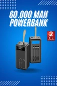 Powerbank Yüksek Kapasiteli 60.000 Mah Hızlı Şarj Şarj Özellikli Batarya thumbnail 1
