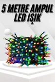 Ledli Fişli Led Dekor Lambası 5M RGB Yılbaşı Ağacı Işığı thumbnail 1