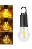 Taşınabilir Askılı Ampul Kamp Lambası Askılı Type-C Şarjlı Bahçe Lambası thumbnail 2