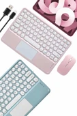 Profesyonel Wifi Q Klavye Bluetooth Klavye Touchpad 10.8 Inç thumbnail 2