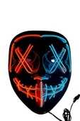 Hallowen Parti Maskesi Neon Led Işıklı Maske 3 Modlu Cadılar Bayramı Maskesi thumbnail 5