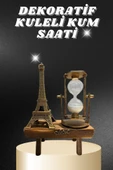Masa Biblosu Dekoratif Süs Kum Saati Eyfel Kulesi Hediyelik Kum Saati thumbnail 1