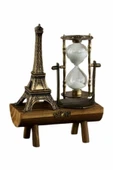 Eyfel Kuleli Kum Saati Dekoratif Hediyelik Eşya Retro Eyfel Kulesi thumbnail 5