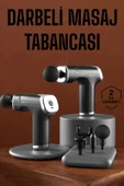 4 Başlıklı Darbeli Şarjlı Masaj Aleti Tabancası Kablosuz thumbnail 1