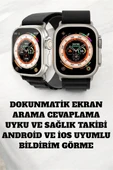 49MM Ekranlı, Kan Basıncı ve Adımsayar Özellikli Bluetooth Akıllı Saat thumbnail 4