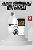 Wifi Güvenlik Kamerası 360 Derece Dönebilen Harekete Duyarlı Gece Görüşlü Ampul thumbnail 1