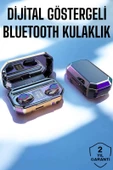 Dijital Göstergeli Bluetooth Bağlantılı Kulaklık Dokunmatik Kontrol thumbnail 1