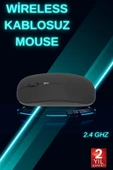 Siyah Wireless Kablosuz Sessiz Mouse Bluetooth Bağlantılı thumbnail 1