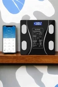 Tartı Baskül Dijital Elektronik Tartı Vücut Analiz Wifi Akıllı Yağ Ölçer thumbnail 4