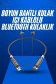 Boyun Bantlı SD Kart Girişli Yüksek Perfomanslı Bluetooth Kulaklık thumbnail 1