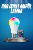 Ayarlanabilir Parlaklık RGB Led Ampul Beyaz Lamba Ve Renkli Ampul thumbnail 1