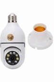 Gece Görüşlü Akıllı Dönebilen Ev Kamerası Ampül Kamera thumbnail 4
