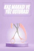 Taraklı Kaş Makası ve Ustura Seti Kaş Düzeltme Makası Kaş Bıyık Alma Aleti thumbnail 1