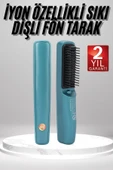 Şarjlı Saç Düzleştirici Tarak İyon Özellikli Sıkı Dişli Elektriklenme Karşıtı thumbnail 1