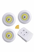 Kablosuz Pilli Işıldak  Masa Lambası Mutfak Tezgah Altı Banyo Dolabı Dolap İçi thumbnail 3