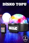 Bluetooth ve Uzaktan Kumandalı Çok Renkli Masaüstü Disko Topu thumbnail 2