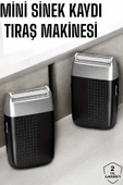 Tıraş Makinesi Mini Sinek Kaydı Şarjlı Taşınabilir Paslanmaz Çelik thumbnail 1