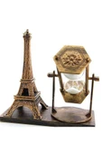 Masa Biblosu Dekoratif Süs Kum Saati Eyfel Kulesi Hediyelik Kum Saati thumbnail 3