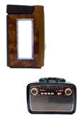 Bluetooth Hoparlör Ahşap Renk Vintage Işıklı Nostaljik Radyo Fm Ahşap Görünümlü thumbnail 4