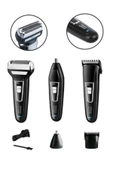 Tıraş Makinesi 3 Başlıklı T Başlıklı Hassas Ciltlere Özel Saç Sakal Vücut Kulak ve Burun thumbnail 5