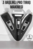 3 Başlıklı Profesyonel Tıraş Makinesi thumbnail 1