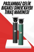 Saç Sakal Ense Paslanmaz Çelik T-Bıçak Vücut Tıraş Makinesi thumbnail 1
