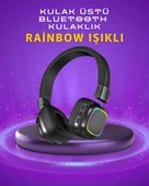 Renkli Işık Efektli Bluetooth 5.3 Müzik Kulaklığı thumbnail 1