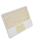 Touchpad Uyumlu Bluetooth Klavye Slim Kablosuz Wifi Q Klavye thumbnail 2