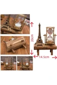 Masa Biblosu Dekoratif Süs Kum Saati Eyfel Kulesi Hediyelik Kum Saati thumbnail 4