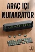 Araç İçi Numaratör Numaralık Torpido Üstü Açılır Kapanır Telefon Numarası Bırakma thumbnail 1